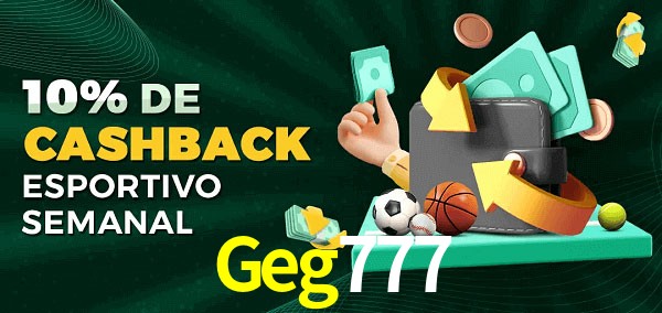10% de bônus de cashback na Geg777